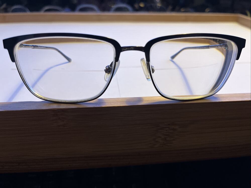Randy Jackson Zyloware C. 058 Eyeglasses Frames ONLY Gunmetal Half Rim 54-17-145
